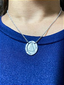 Colar Nossa Senhora Aparecida Inox