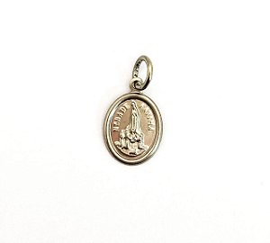 Medalha Nossa Senhora de Fátima inox (1,5x1 cm)