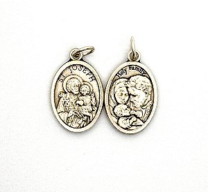 Medalha italiana São José (2,5x1,5 cm)
