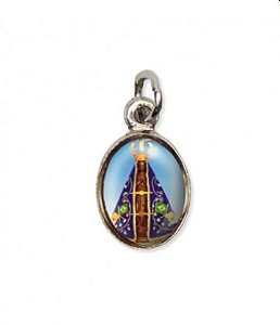 Medalha resinada Nossa Senhora Aparecida (1,5 x 0,9 cm)