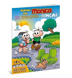 Livro Ler e Colorir Turma da Mônica Culturama