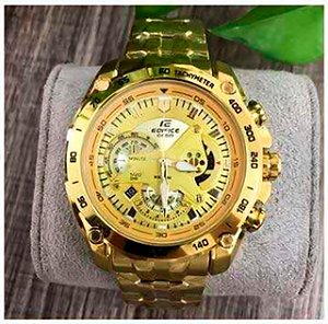 relogio masculino edifice red bull dourado oem ef550rb casio