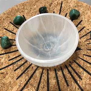 Bowl de Selenita - Limpeza, Purificação, Energização