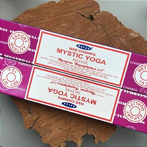 Incenso Massala Indiano Nag Champa Satya Mystic Yoga - Leveza, Harmonia, Transcendência, Conexão