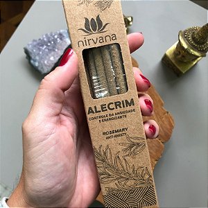 Incenso Natural Nirvana Premium Alecrim - Energizante, Foco, Concentração