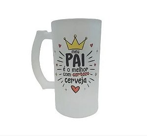 Caneca Chopp - Meu pai é melhor com Cerveja 500 ml