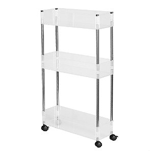 Organizador Triplo C/Rodizio 43 x 14 x 82 cm