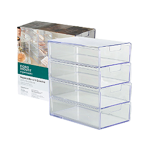 Organizador c/4 Gavetas Diamond 22,5 x 13x 23,5 cm