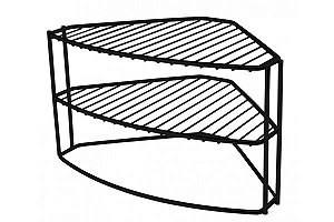 Organizador Prato de Canto 3 Níveis Preto