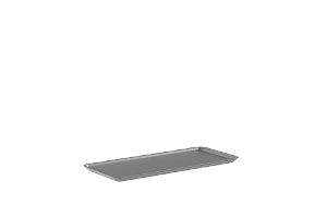 Tampa Cesto Flow 34x15x1,3 cm Cinza