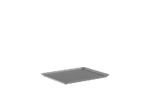 Tampa Cesto Flow 34x 27x 1,3 cm Cinza