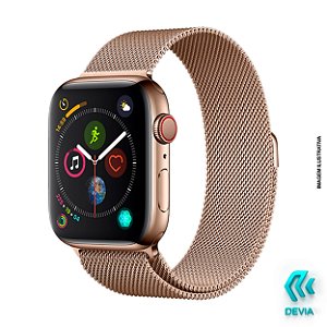 Pulseira Apple Watch Milanese 44mm Gold Devia