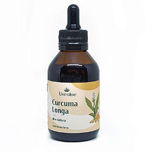 Cúrcuma Longa -Bio Tintura - Pele e Cabelos - 100ml - Livealoe