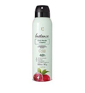 Desodorante Antitranspirante Aerossol Instance Chá Verde e Romã 150ml- Eudora