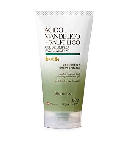 Gel de Limpeza Facial Micelar Ácido Mandélico + Salicílico Botik 150g