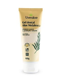 Gel Dental e Natural Aloe Melaleuca 70g – Livealoe