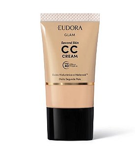 CC Cream Eudora Glam Second Skin Cor 10 30ml - Eudora