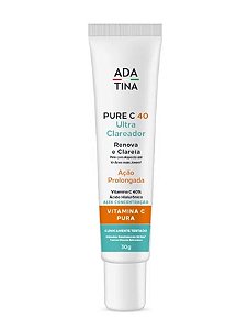 Pure C 40 Ultra Clareador 2x Mais Vitamina C Pura Renova e Clareia - Ada Tina