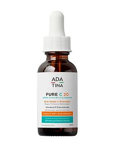 Pure C 20 Serum Clareador Anti-idade Super Concentrado com Vitamina C e Ácido Hialurônico - 30ml - Ada Tina