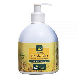 Sabonete Vegano Natural Flor de Aloe 480ml – Livealoe