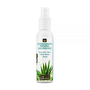 Desodorante Natural Sem Perfume 120ml - Livealoe