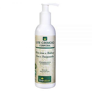 Leite Cremoso Corporal Orgânico 240ml – Livealoe