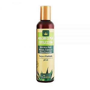 Máscara Vegana Capilar Fortalecedora Natural 200ml – Livealoe