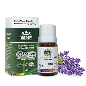 Óleo Essencial Orgânico de Lavanda Brasil 10ml - WNF
