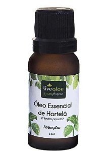 Óleo Essencial Natural de Hortelã 12ml- Livealoe