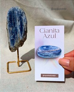 Pilar da Mente Blindada com Cianita Azul | Coleção Pilares de Poder