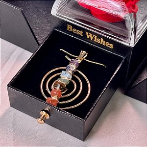 Colar Chokurei Dourado + Porta Joia