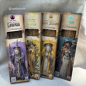 Kit 4 Incensos Para Calma | Lavanda, Flor de Maracujá, Limão Siciliano e Jasmin