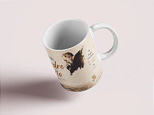 Caneca São Padre Pio - Fique com Jesus