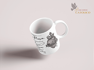 Caneca Sagrados Corações de Jesus e Maria