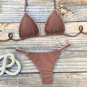 Biquíni Ouro Café