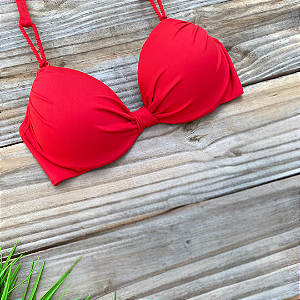 Top Confort Vermelho Meia Taça