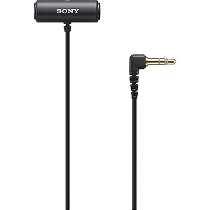 Microfone de lapela estéreo compacto Sony ECM-LV1  P2