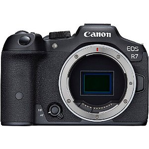Câmera Canon EOS R7 Mirrorless Corpo com Adaptador Canon Mount  EF-EOS R