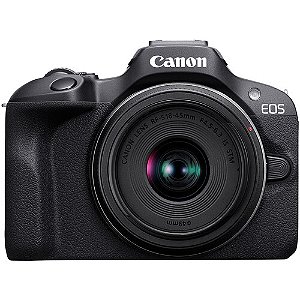 Câmera Canon EOS R100 Mirrorless Kit com Lente Canon RF-S 18-45mm f/4.5-6.3 IS STM