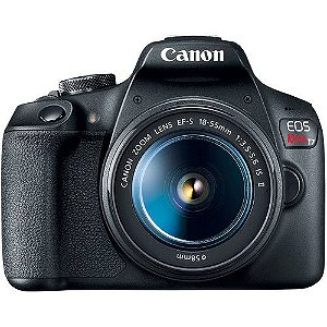 Câmera Canon EOS Rebel T7+ Lente EF-S 18-55mm
