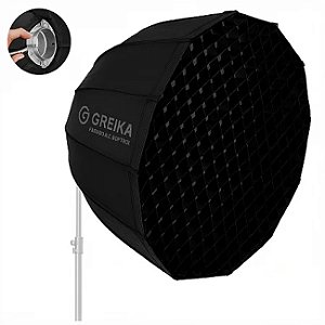 Softbox Parabolico Com Grid 90cm Greika Bowens Montagem Rápida Gkp2-90C PC