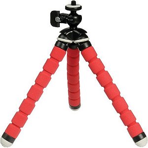 Tripé Magnus Flexível TinyGrip Vermelho