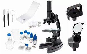Microscópio Xsp 1200xt Com Ampliação 300x 600x E 1200x  98pçs