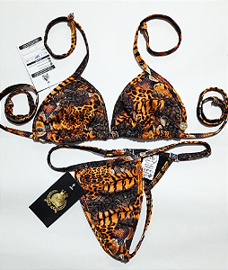 Cortininha Fio Calcinha Ajustável Tigre