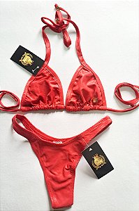 Cortininha Cirrê Vermelho