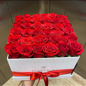 Box Square  Média com Rosas Colombianas