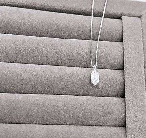 Colar Zircônia Navete - 40