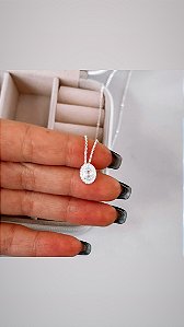 Colar Zircônia Oval cravejado
