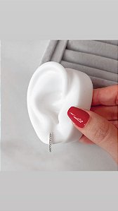 Argola click cravejada - 1,6 cm