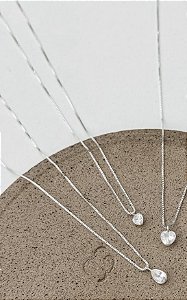 Colar ponto de luz gota